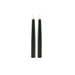 TAPER CANDLE DARK GREEN (SET OF 2)