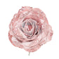 ROSE HEAD ROSE/PINK 4.5" VELVET W/ GLITTER & CLIP
