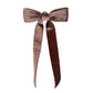 BOW CLASSIC VELVET BROWN 15"X6.5" W/ CLIP