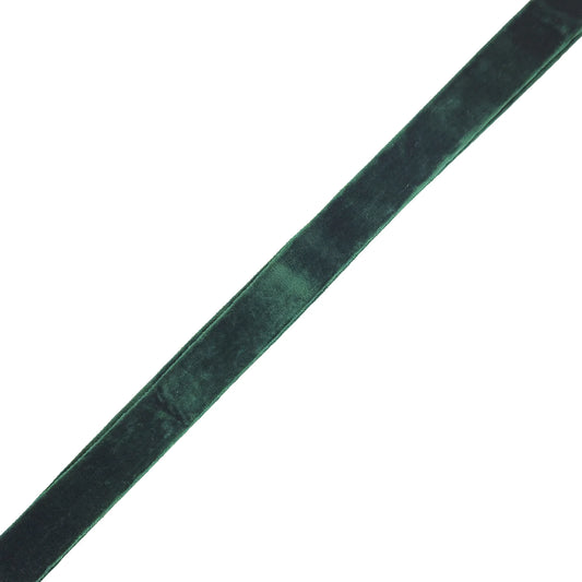 THIN VELVET 1/2"X10 YDS. EMERALD GREEN