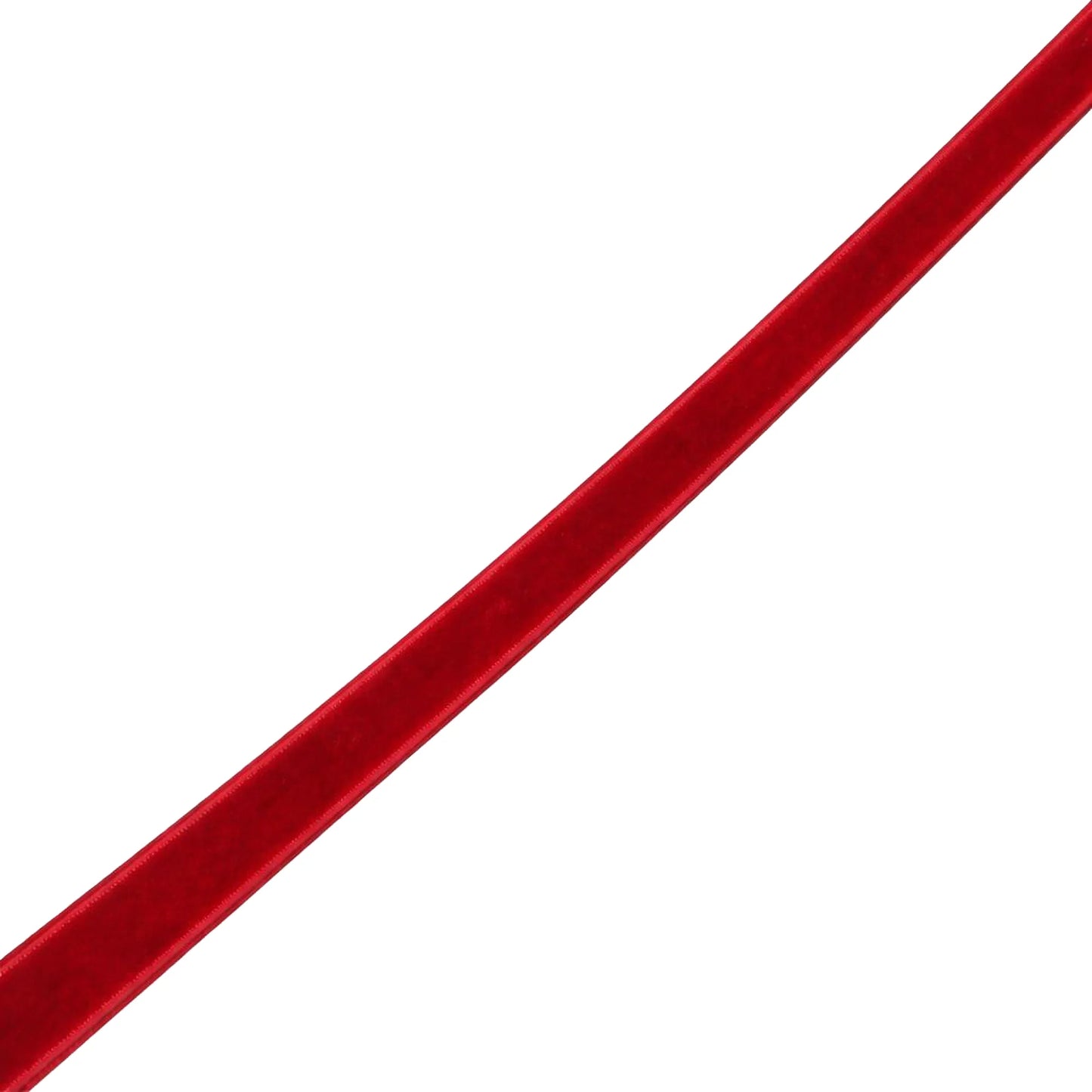 THIN VELVET 1/2"X10 YDS. RED