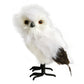 OWL STANDING FAUX FUR 12" WHITE