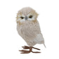 OWL 6"X13" BEIGE FUR