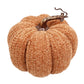 FALL PUMPKIN FABRIC 7.5″X6.5″ BROWN W/ STEM VINE