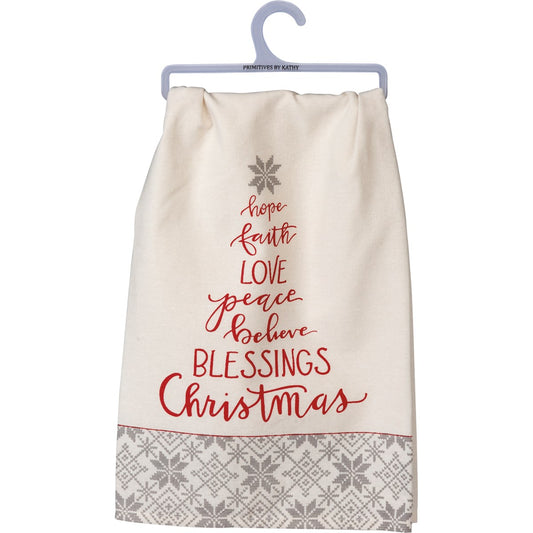 Kitchen Towel - Blessings Christmas