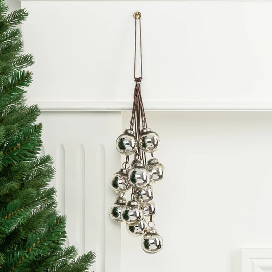 Lyric 12 Ornament, 1.25" Glass Ball Decor Cluster