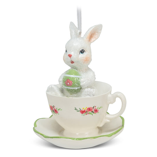 Bunny in Teacup Ornament