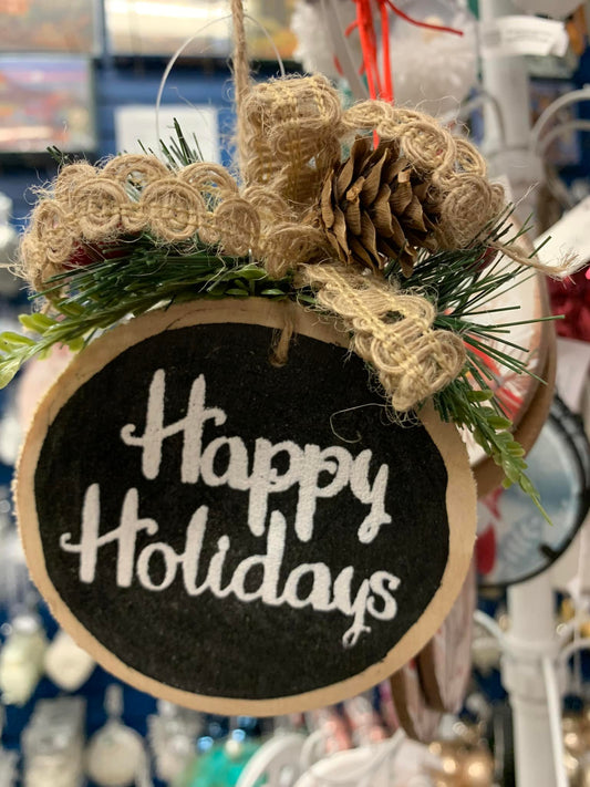 HAPPY HOLIDAY ORNAMENT