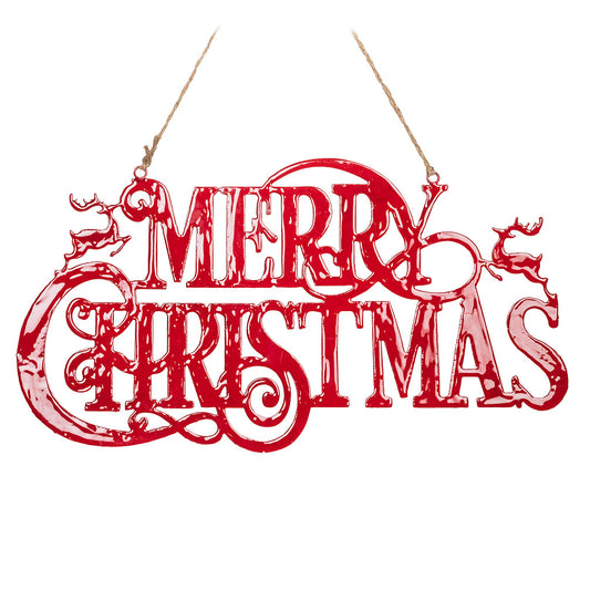 Glossy Merry Christmas Sign