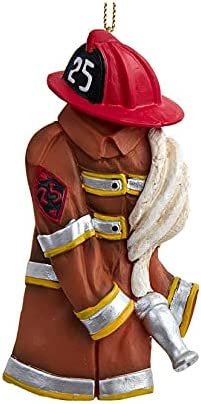 4.5 FIREMAN JACKET & HELMET ORNAMENT