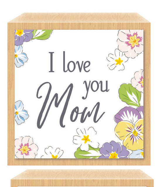Mini Floral Desk Block w/Sentiment