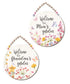 Multi-colored Floral Beaded Easter Sign w/Sentiment