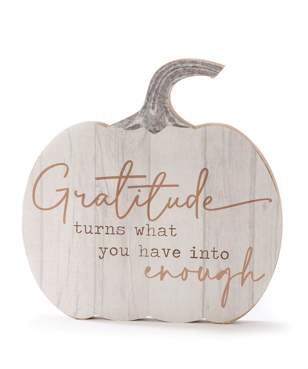 Pumpkin Décor w/Sentiment