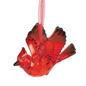 Acrylic Cardinal Ornament.