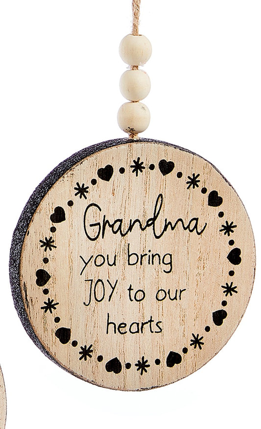 Grandma Disk Ornament