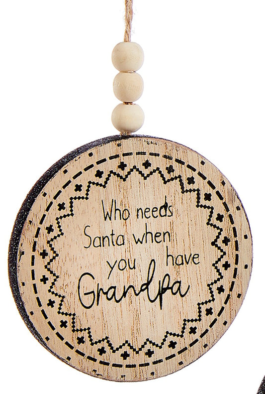 Grandpa Disk Ornament