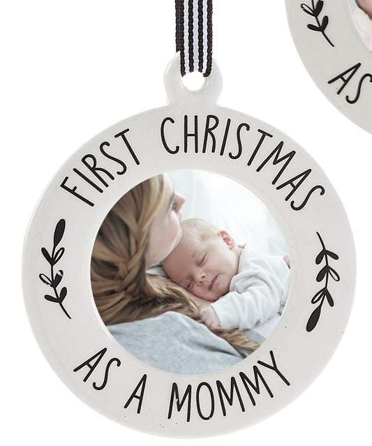 First Christmas Frame Ornament w/Sentiment