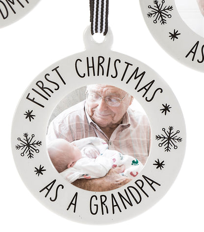 First Christmas Frame Ornament w/Sentiment
