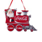 2.5"RESIN SANTA COKE TRAIN ORNAMENT