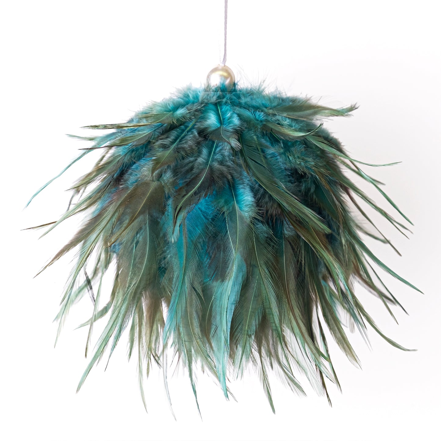4″ PEACOCK FEATHERS ORNAMENT