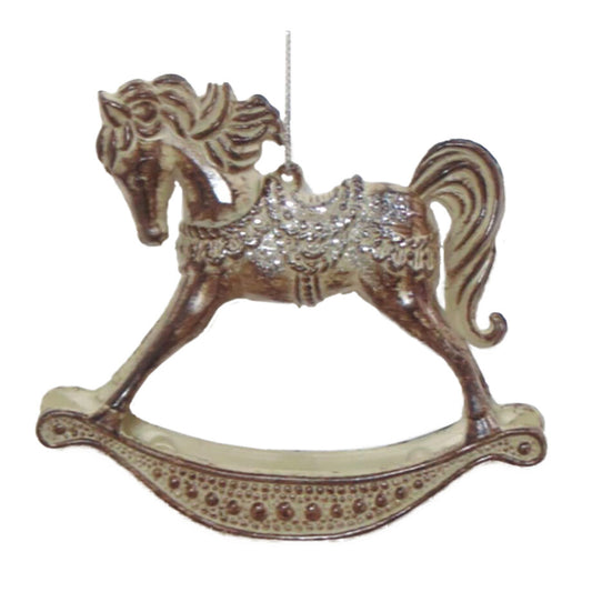 ROCKING HORSE 4.5″X4″ ORNAMENT