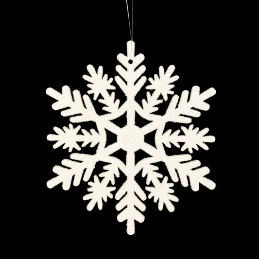 WHITE SNOWFLAKE 4″