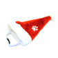 PET SANTA HAT PLUSH W/ PAW PRINT