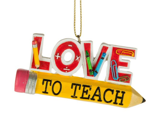 Love To Teach Ornament