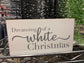 White Christmas Wood Block, 3 Asstd.